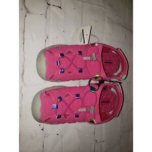 Nwt Arizona Jean Co Big Girls Pink Sandal Shoes Size 2M, 4M